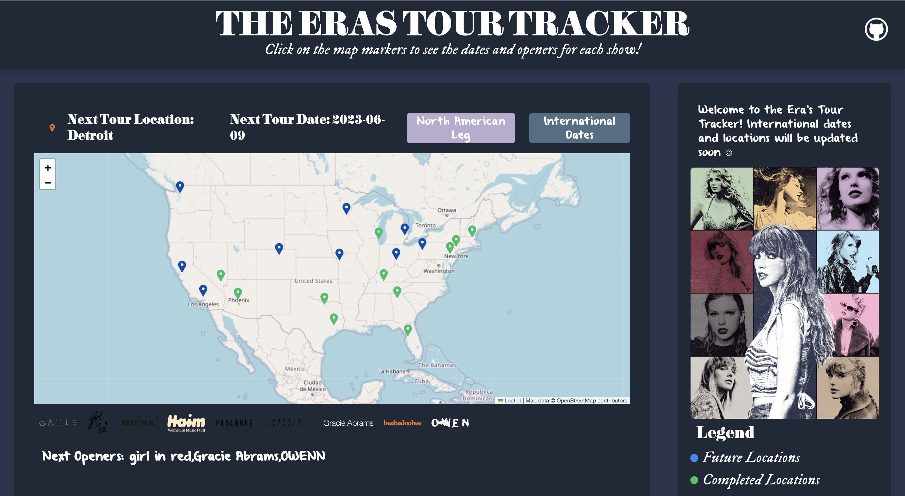The Eras Tour Tracker